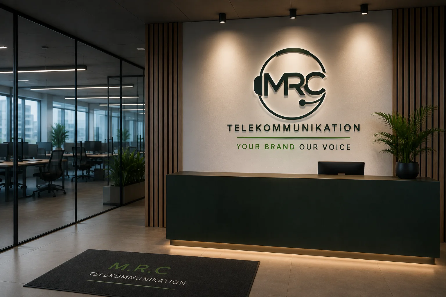 M.R.C Telekommunikation Büroräume mit professioneller Arbeitsumgebung